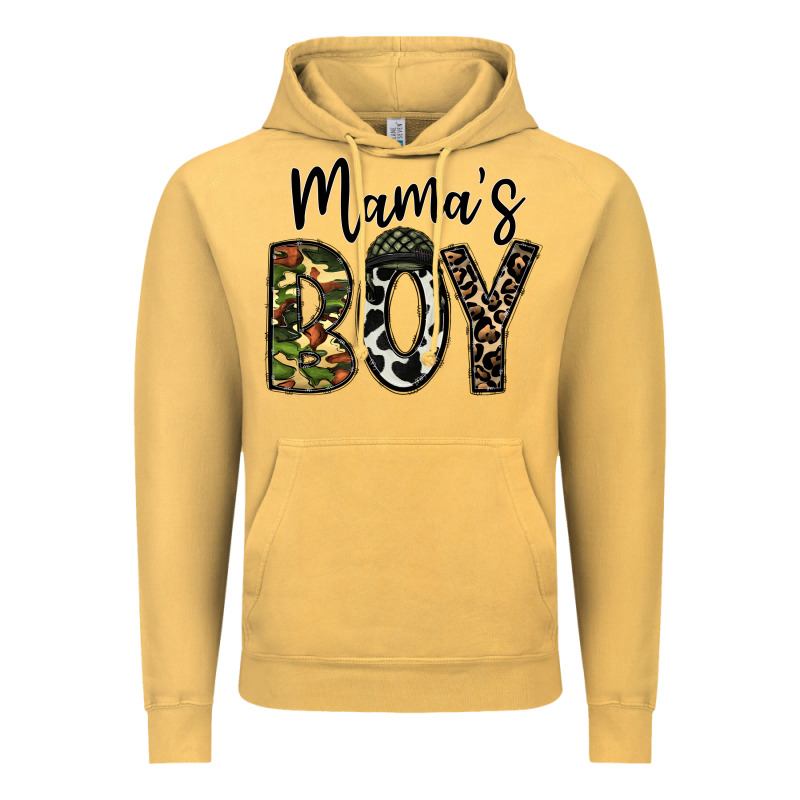 Mama's Boy Vintage Hoodie by CowhideDigitalArt | Teevron