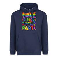 Navy love is about hearts not parts Heavyweight Hoodie - LillyAllenDesigns