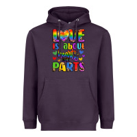 Plum love is about hearts not parts Heavyweight Hoodie - LillyAllenDesigns