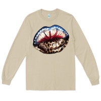 Mushroom American lips leopard Long Sleeve Tee - NancyCooperArtShop