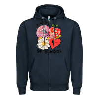 Navy happy 100 days of school Zipper Hoodie - MaliasSmallBusiness