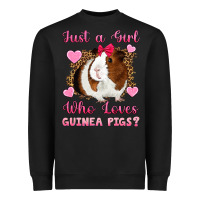 Black Just A Girl Love Who Loves Guinea Pigs Heavyweight Sweatshirt - Artiststas