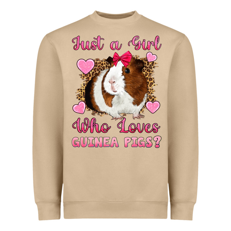 Just A Girl Love Who Loves Guinea Pigs Heavyweight Sweatshirt by Artiststas | Teevron