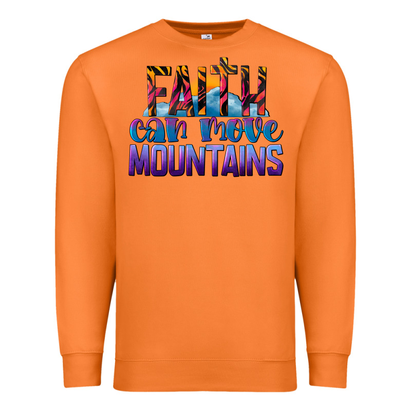 Faith Can Move Mountains Premium Sweatshirt by LillyAllenDesigns | Teevron