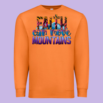 Faith Can Move Mountains Premium Sweatshirt Designed By Lillyallendesigns