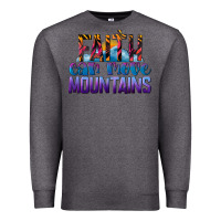 Charcoal Heather Faith Can Move Mountains Premium Sweatshirt - LillyAllenDesigns