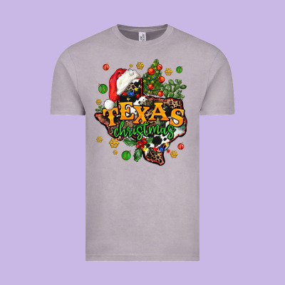 Texas Christmas Vintage Tee Designed By Adodesignshop