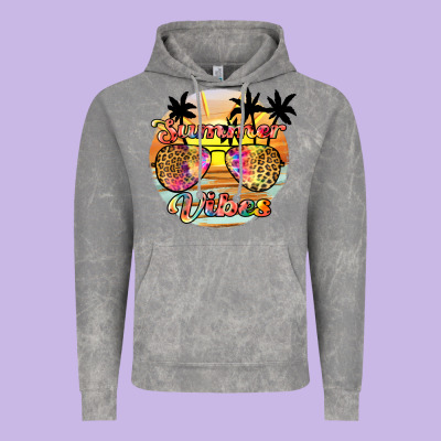 Summer Vibes2 Vintage Hoodie Designed By Jahusdesignshop