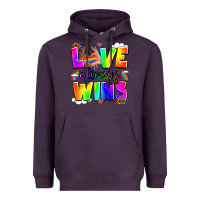 Plum love always wins Heavyweight Hoodie - LillyAllenDesigns