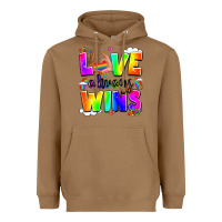 Toasted Coconut love always wins Heavyweight Hoodie - LillyAllenDesigns