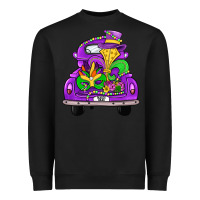 Black farm truck, mardi gras Heavyweight Sweatshirt - JahusDesignShop