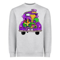 Heather Grey farm truck, mardi gras Heavyweight Sweatshirt - JahusDesignShop