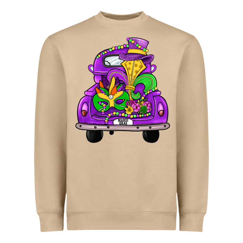Farm Truck, Mardi Gras Heavyweight Sweatshirt by JahusDesignShop | Teevron