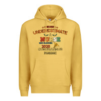 Antique Gold Never Underestimate A Nurse Premium Hoodie - Bettercallsaul