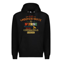 Black Never Underestimate A Nurse Premium Hoodie - Bettercallsaul