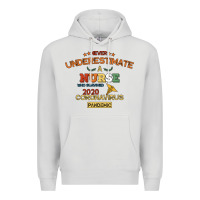 Dove Grey Never Underestimate A Nurse Premium Hoodie - Bettercallsaul