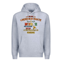 Heather Grey Never Underestimate A Nurse Premium Hoodie - Bettercallsaul