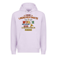 Lilac Never Underestimate A Nurse Premium Hoodie - Bettercallsaul