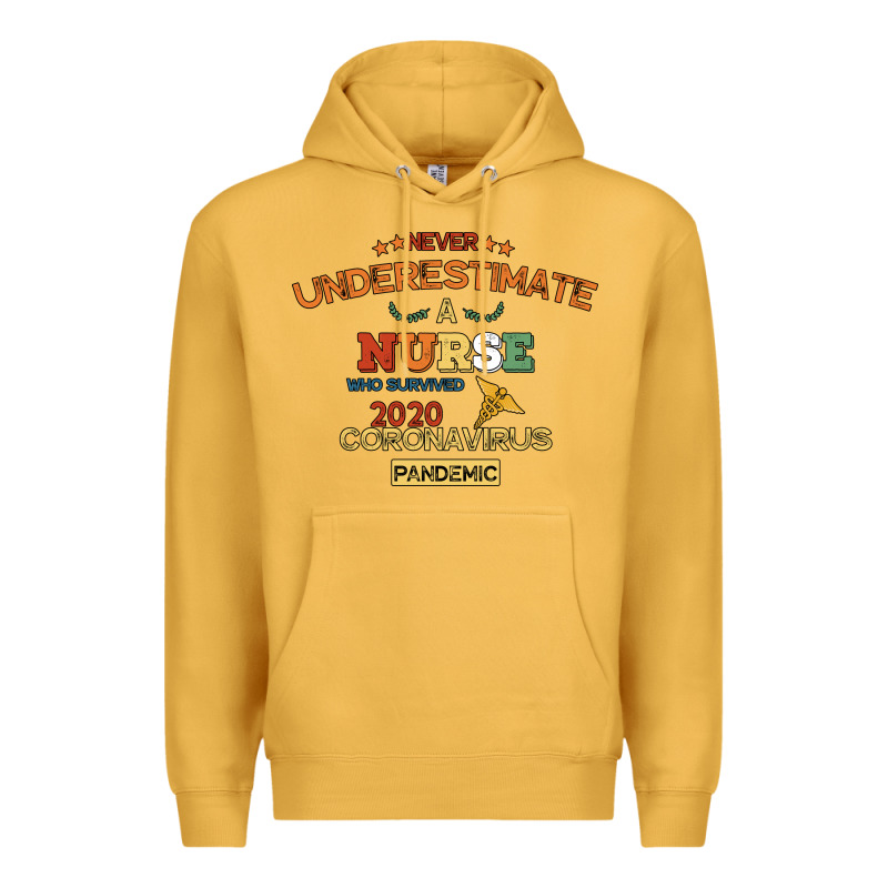Never Underestimate A Nurse Premium Hoodie by Bettercallsaul | Teevron