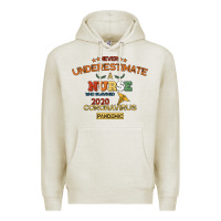 Oatmeal Heather Never Underestimate A Nurse Premium Hoodie - Bettercallsaul