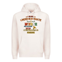Pale Pink Never Underestimate A Nurse Premium Hoodie - Bettercallsaul