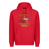 Red Never Underestimate A Nurse Premium Hoodie - Bettercallsaul