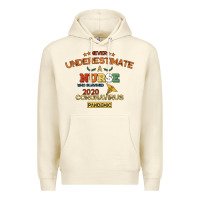 Sandshell Never Underestimate A Nurse Premium Hoodie - Bettercallsaul