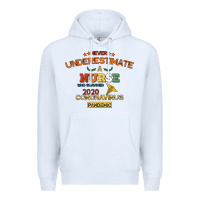 White Never Underestimate A Nurse Premium Hoodie - Bettercallsaul