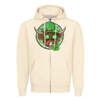 Sandshell st. patrick's day heifer Zipper Hoodie - MaliasSmallBusiness