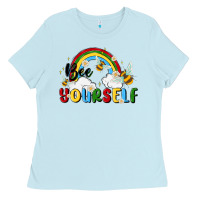 Baby Blue bee yourself Ladies Tee - MaliasSmallBusiness