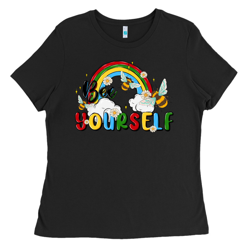 Bee Yourself Ladies Tee by MaliasSmallBusiness | Teevron