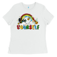 White bee yourself Ladies Tee - MaliasSmallBusiness