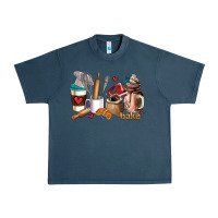 Midnight Navy bakery coffee cups Urban Heavy Tee - AdoDesignShop