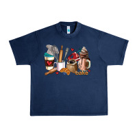 Navy bakery coffee cups Urban Heavy Tee - AdoDesignShop