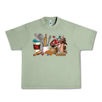 Oil Green bakery coffee cups Urban Heavy Tee - AdoDesignShop