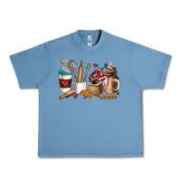 Pebble Blue bakery coffee cups Urban Heavy Tee - AdoDesignShop