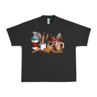 Pigment Black bakery coffee cups Urban Heavy Tee - AdoDesignShop