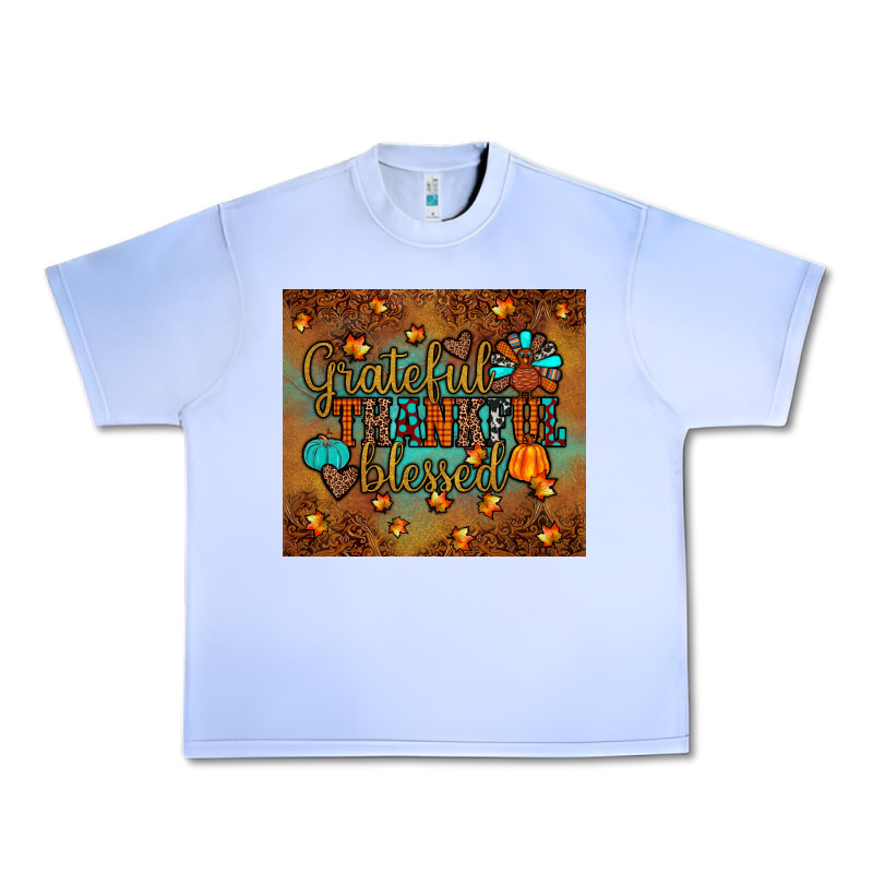 Grateful Thankful Blessed Turkey Urban Heavy Tee by JahusDesignShop | Teevron