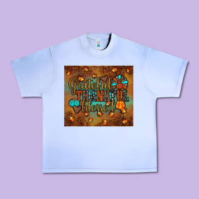 Grateful Thankful Blessed Turkey Urban Heavy Tee Designed By Jahusdesignshop
