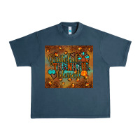 Midnight Navy grateful thankful blessed turkey Urban Heavy Tee - JahusDesignShop