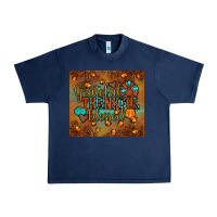 Navy grateful thankful blessed turkey Urban Heavy Tee - JahusDesignShop