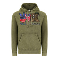 Vintage Olive peace love america Vintage Hoodie - CowhideDigitalArt
