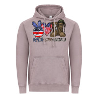 Vintage Zinc peace love america Vintage Hoodie - CowhideDigitalArt