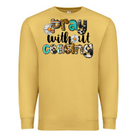 Antique Gold Pray Without Ceasing Premium Sweatshirt - LillyAllenDesigns