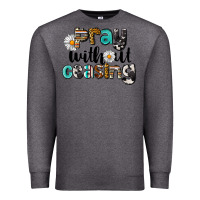 Charcoal Heather Pray Without Ceasing Premium Sweatshirt - LillyAllenDesigns