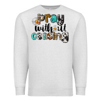 Oatmeal Heather Pray Without Ceasing Premium Sweatshirt - LillyAllenDesigns