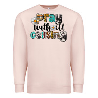 Pale Pink Pray Without Ceasing Premium Sweatshirt - LillyAllenDesigns