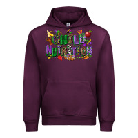 Mauve Wine child nutrition mardi gras cowgirl Urban Hoodie - CowGirlArtShop