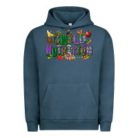 Pigment Midnight Navy child nutrition mardi gras cowgirl Urban Hoodie - CowGirlArtShop