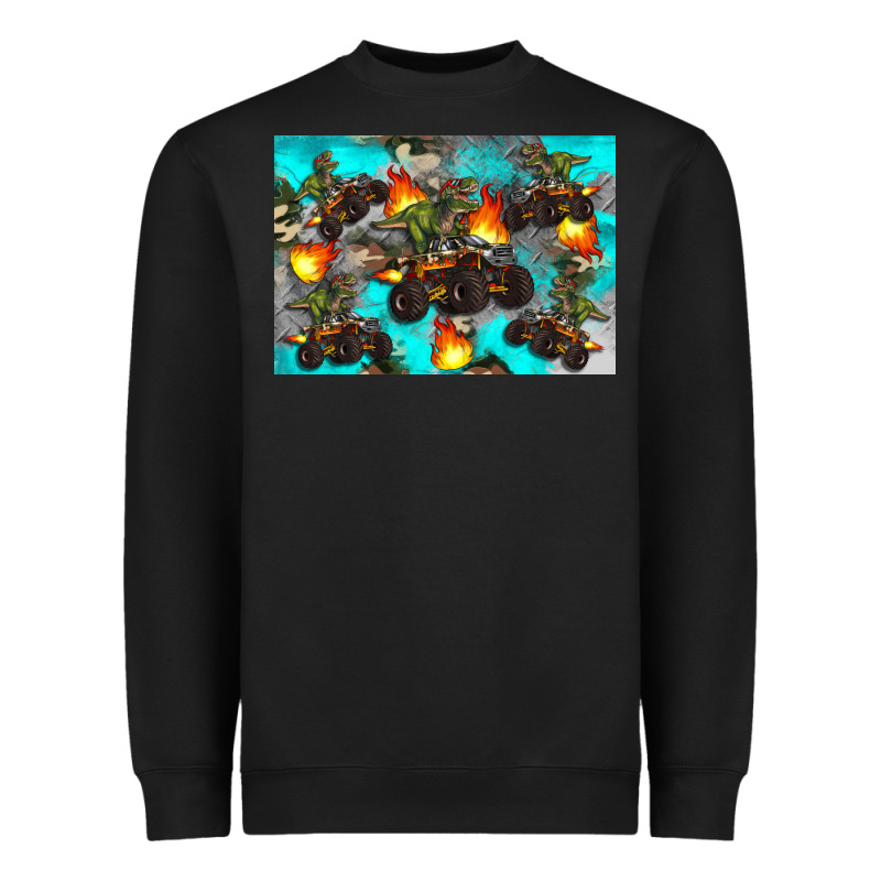 Dinosaur Monster Truck Heavyweight Sweatshirt by Artiststas | Teevron
